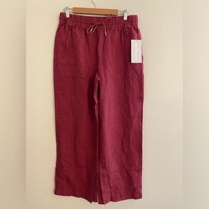 NWT Athleta Retreat Linen Wide Leg Pant Size 8